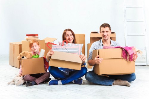 Removal team planning a flat move in Hampstead