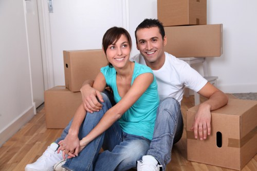 Moving van loaded for a local removal job in Hampstead