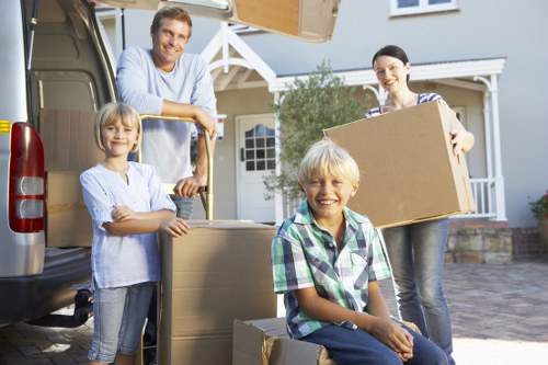 Careful loading of furniture for a Hampstead home move